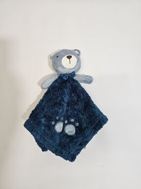 Lovey Plush Blue Bear Security Blanket - Cozy By Sandy & Simon